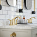 hansgrohe Locarno Widespread Faucet 110 with pop-up drain, 1.2 GPM, brushed gold optic - view 2