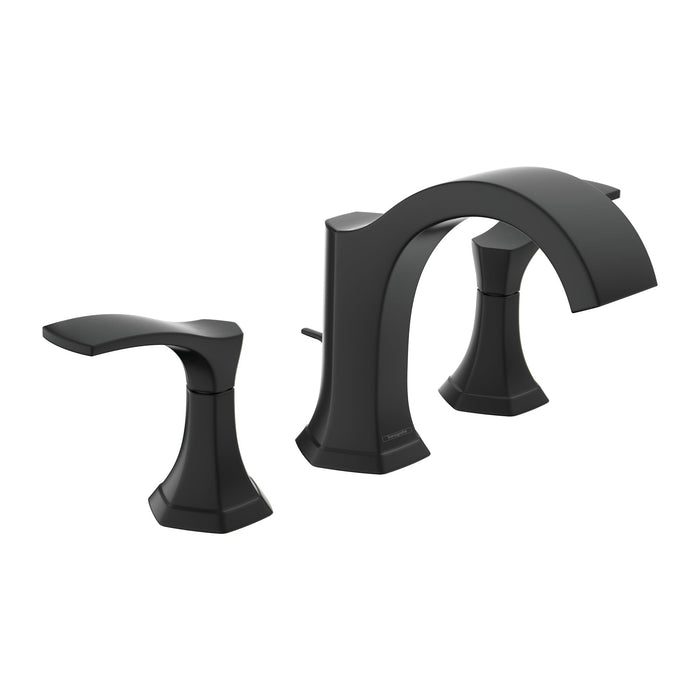 hansgrohe Locarno Widespread Faucet 110 with pop-up drain, 1.2 GPM, matte black