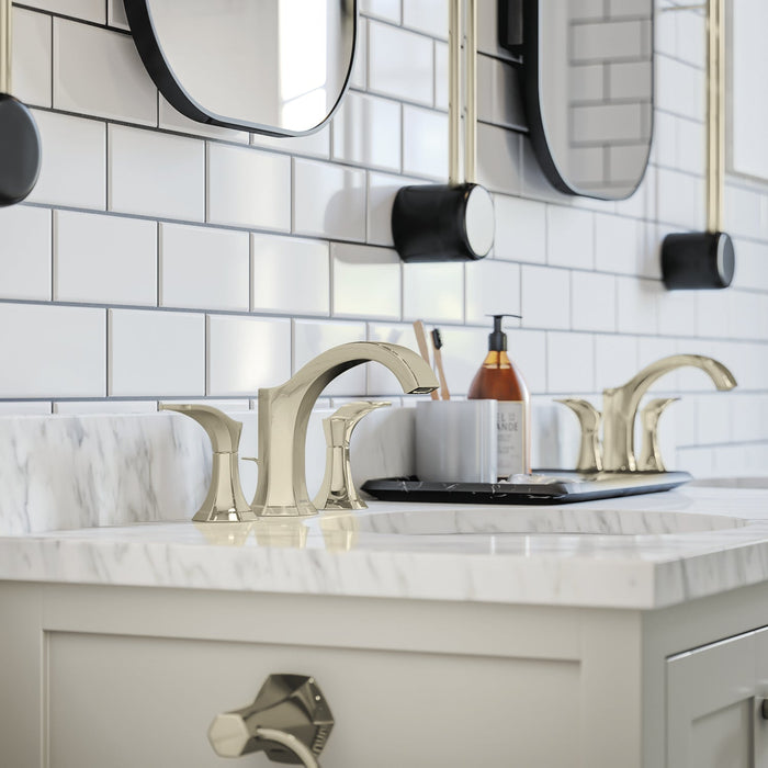 hansgrohe Locarno Widespread Faucet 110 with pop-up drain, 1.2 GPM, polished nickel - view 2