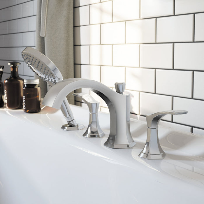 hansgrohe Locarno 4-Hole Roman Tub Set Trim with 1.75 GPM Handshower, chrome - view 2