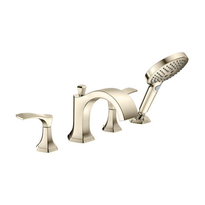 hansgrohe Locarno 4-Hole Roman Tub Set Trim with 1.75 GPM Handshower