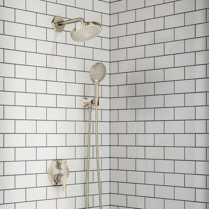 hansgrohe Locarno Handshower Holder with Outlet, polished nickel - view 3