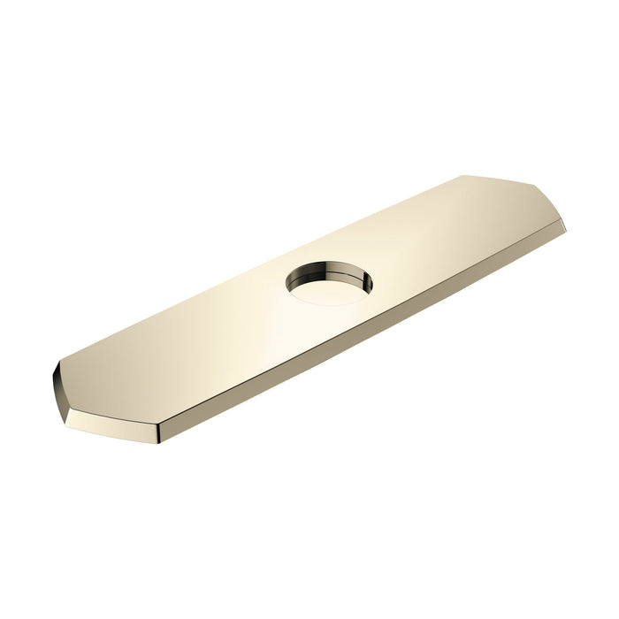 hansgrohe Locarno Base Plate for Single-Hole Kitchen Faucets, 10", polished nickel