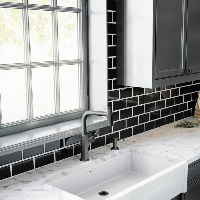 hansgrohe Locarno Soap Dispenser, matte black - view 2