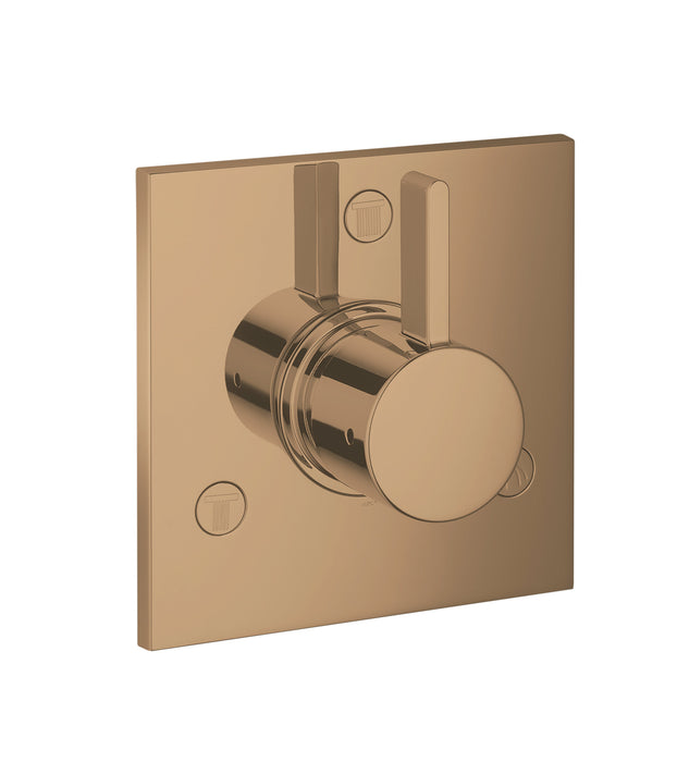 hansgrohe Ecostat Diverter Trim Square Trio/Quattro, brushed bronze