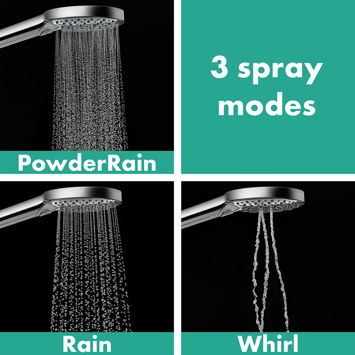 hansgrohe Raindance Select S Handshower Set 120 3-Jet PowderRain, 1.75 GPM