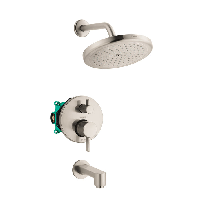 hansgrohe Croma Pressure Balance Tub/Shower Set with Rough, 2.0 GPM