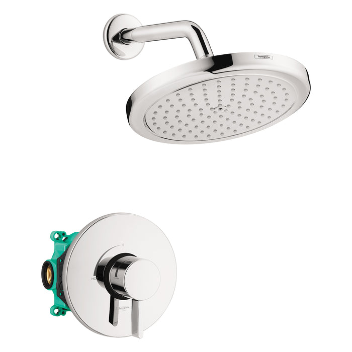 hansgrohe Croma Pressure Balance Shower Set with Rough, 2.0 GPM