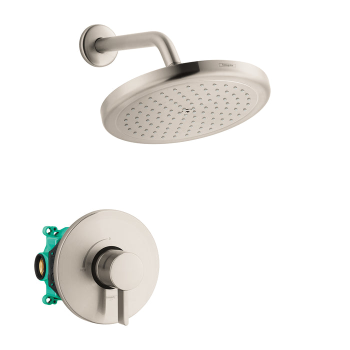hansgrohe Croma Pressure Balance Shower Set with Rough, 2.0 GPM