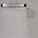 hansgrohe Raindance E Thermostatic Showerhead/Wallbar Set with Rough, 2.0 GPM, chrome - view 3
