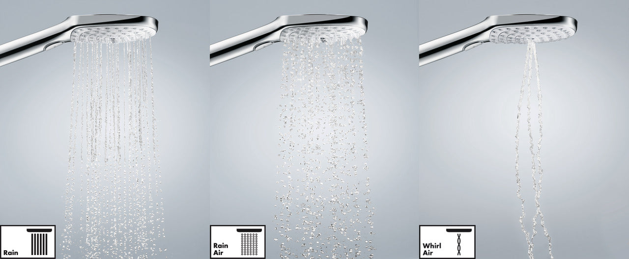 hansgrohe Raindance E Thermostatic Showerhead/Wallbar Set with Rough, 2.0 GPM