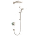 hansgrohe Raindance E Thermostatic Showerhead/Wallbar Set with Rough, 2.0 GPM, brushed nickel