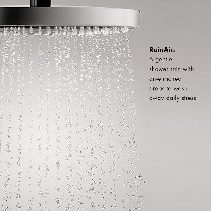 hansgrohe Raindance E Thermostatic Showerhead/Wallbar Set with Rough, 2.0 GPM, brushed nickel - view 4