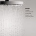 hansgrohe Raindance E Thermostatic Showerhead/Wallbar Set with Rough, 2.0 GPM, brushed nickel - view 4