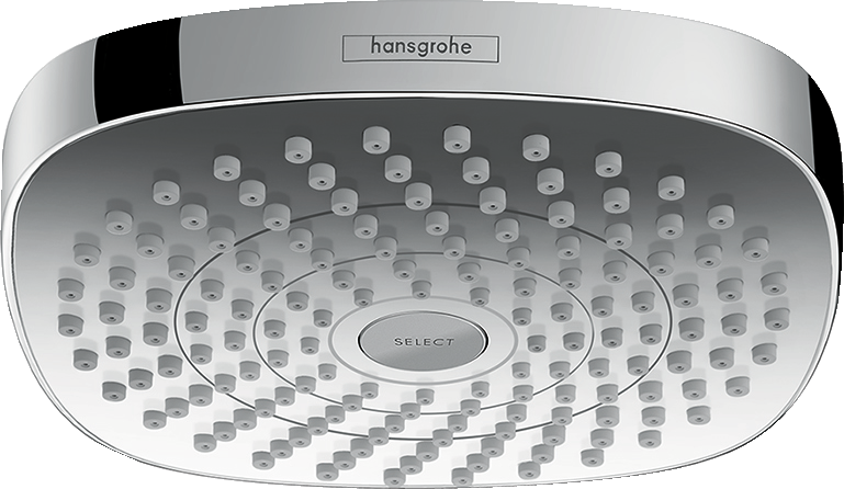 hansgrohe Croma Select E Showerhead 180 2-Jet, 2.5 GPM