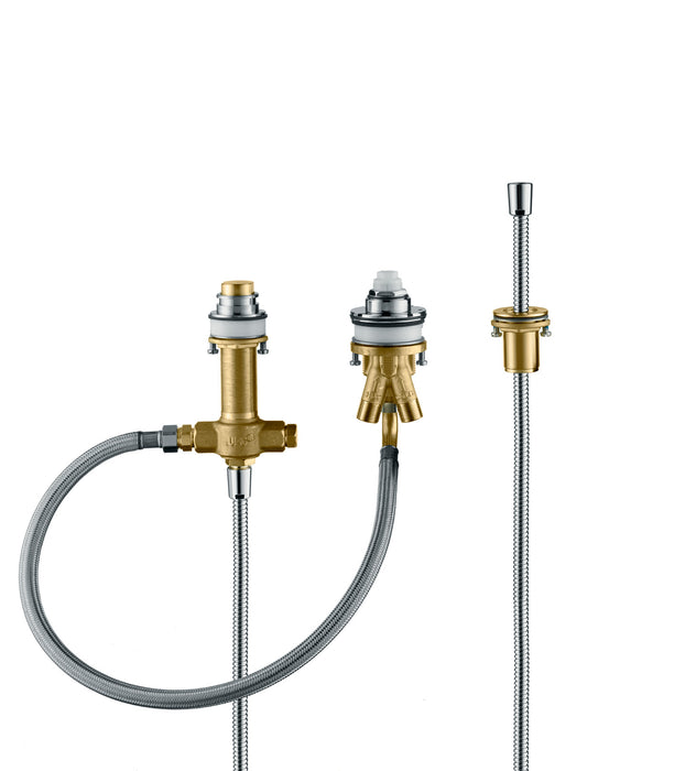 Hansgrohe Rough, 3-Hole Roman Tub Set with Single Handle