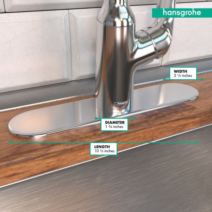 hansgrohe  Base Plate for Single-Hole Kitchen Faucets, 10"