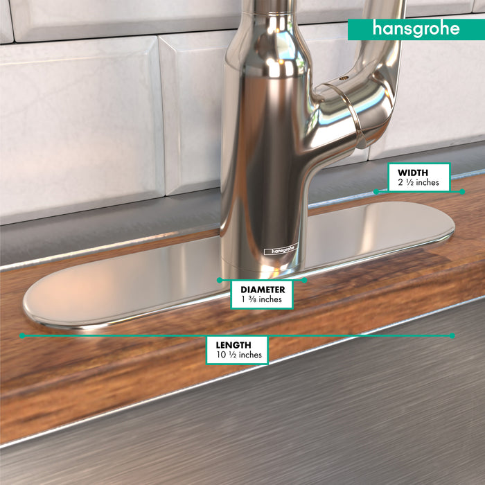 hansgrohe  Base Plate for Single-Hole Kitchen Faucets, 10"
