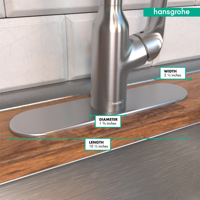 hansgrohe  Base Plate for Single-Hole Kitchen Faucets, 10"