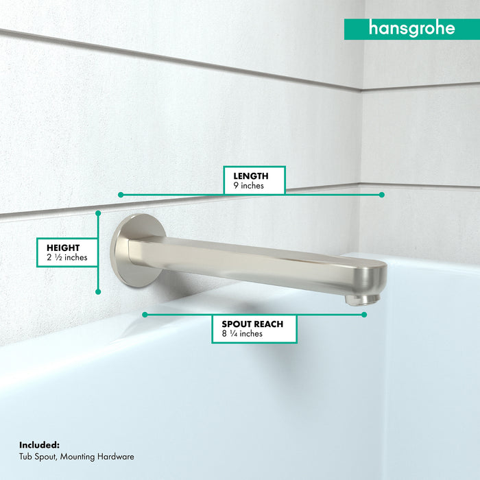 Hansgrohe Metris S Tub Spout 9"