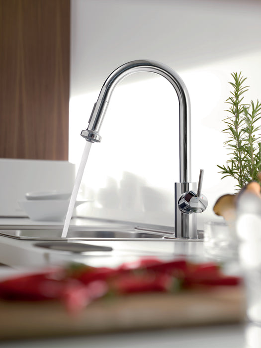 Hansgrohe Talis S² HighArc Kitchen Faucet, 2-Spray Pull-Down, 1.75 GPM