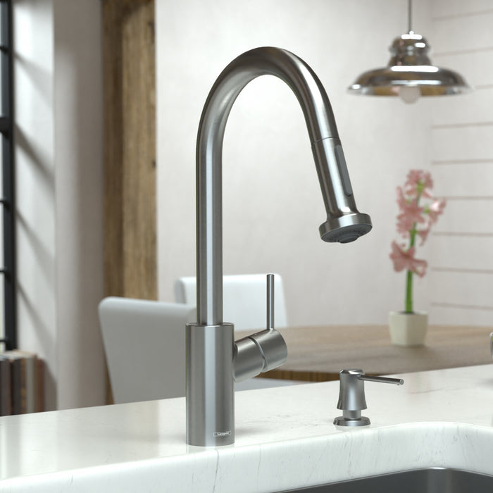 Hansgrohe Talis S² HighArc Kitchen Faucet, 2-Spray Pull-Down, 1.75 GPM