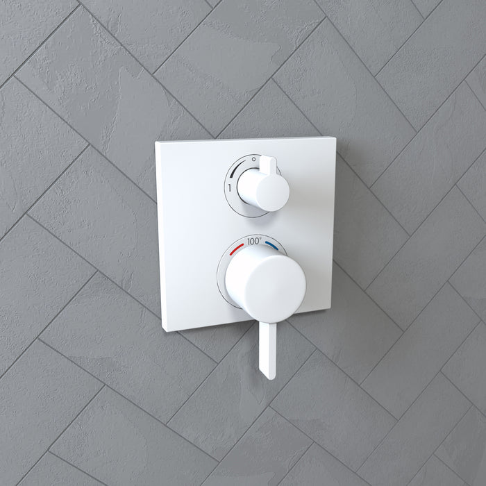 hansgrohe Ecostat Square Thermostatic Trim with Volume Control