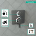 Hansgrohe Ecostat Square Thermostatic Trim with Volume Control and Diverter