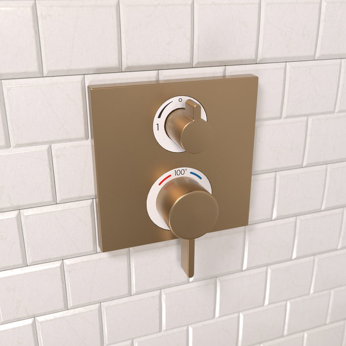 Hansgrohe Ecostat Square Thermostatic Trim with Volume Control and Diverter