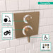 Hansgrohe Ecostat Square Thermostatic Trim with Volume Control and Diverter