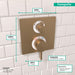 Hansgrohe Ecostat Square Thermostatic Trim with Volume Control and Diverter