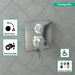 Hansgrohe Ecostat Square Thermostatic Trim with Volume Control and Diverter