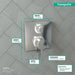 Hansgrohe Ecostat Square Thermostatic Trim with Volume Control and Diverter