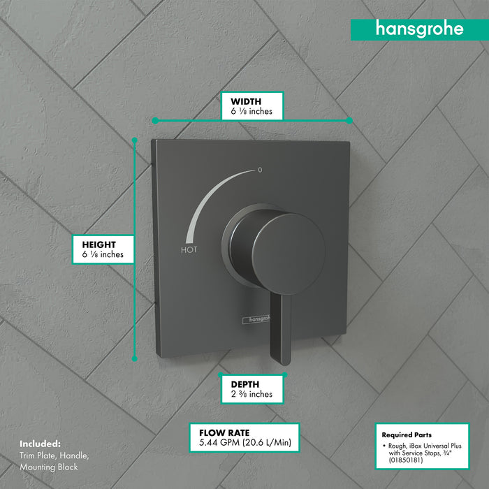 hansgrohe Ecostat Square Pressure Balance Trim