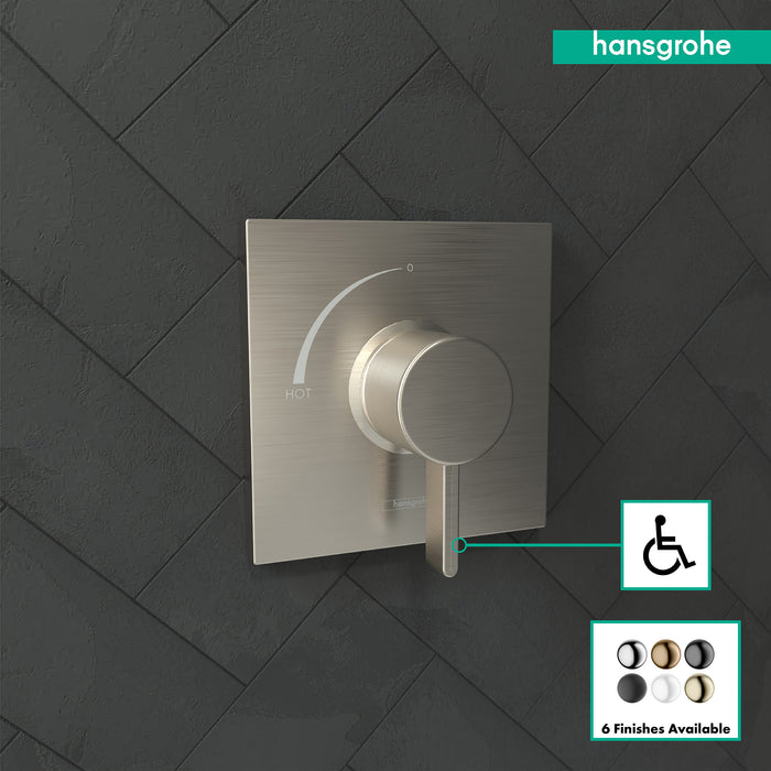 hansgrohe Ecostat Square Pressure Balance Trim