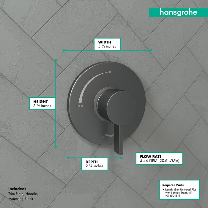 Hansgrohe Ecostat S Pressure Balance Trim