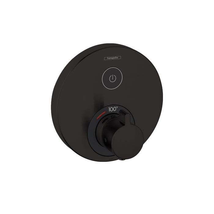 hansgrohe ShowerSelect S Thermostatic Trim for 1 Function, Round