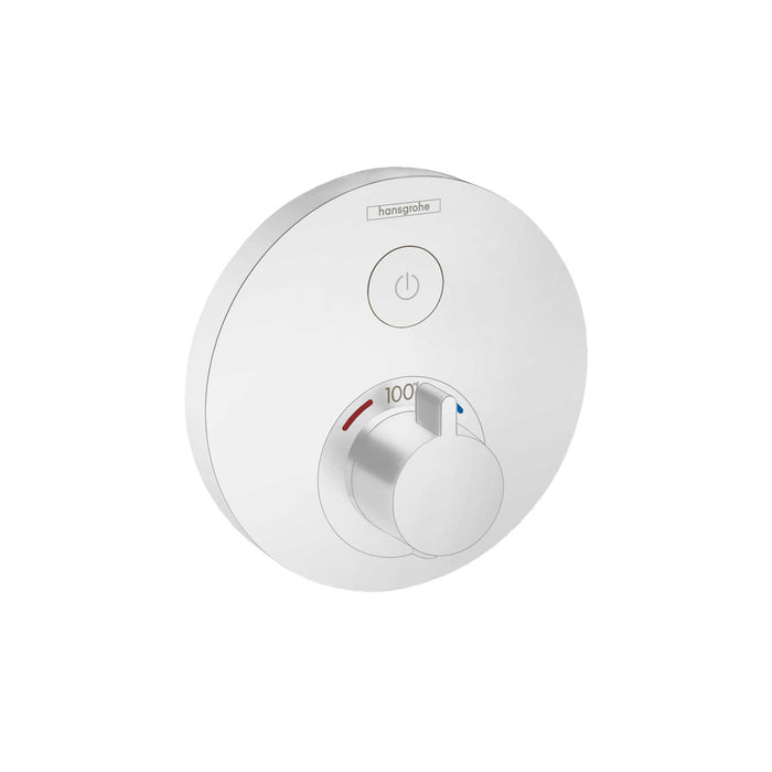 hansgrohe ShowerSelect S Thermostatic Trim for 1 Function, Round