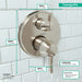 Hansgrohe Ecostat Classic Thermostatic Trim with Volume Control, Round