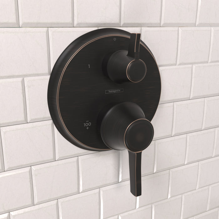 Hansgrohe Ecostat Classic Thermostatic Trim with Volume Control, Round