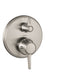 Hansgrohe Ecostat Classic Thermostatic Trim with Volume Control and Diverter, Round
