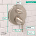 Hansgrohe Ecostat Classic Thermostatic Trim with Volume Control and Diverter, Round