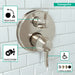 Hansgrohe Ecostat Classic Thermostatic Trim with Volume Control and Diverter, Round