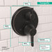 Hansgrohe Ecostat Classic Thermostatic Trim with Volume Control and Diverter, Round