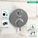 Hansgrohe Ecostat S Thermostatic Trim with Volume Control