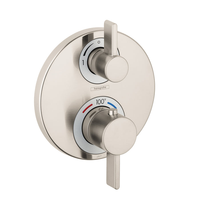 hansgrohe Ecostat S Thermostatic Trim with Volume Control and Diverter