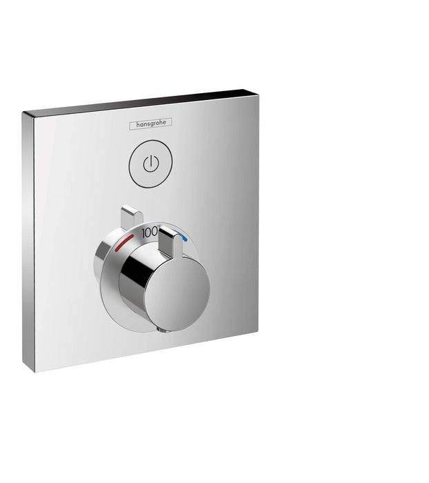 hansgrohe ShowerSelect Thermostatic Trim for 1 Function, Square
