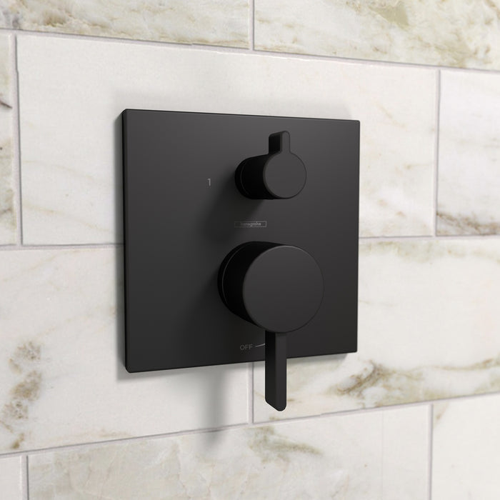hansgrohe Ecostat Pressure Balance Trim Square with Diverter