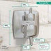 Hansgrohe Ecostat Classic Pressure Balance Trim Classic Square with Diverter