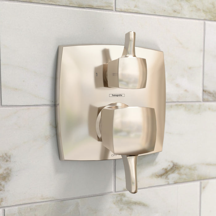 hansgrohe Ecostat Classic Pressure Balance Trim Classic Square with Diverter